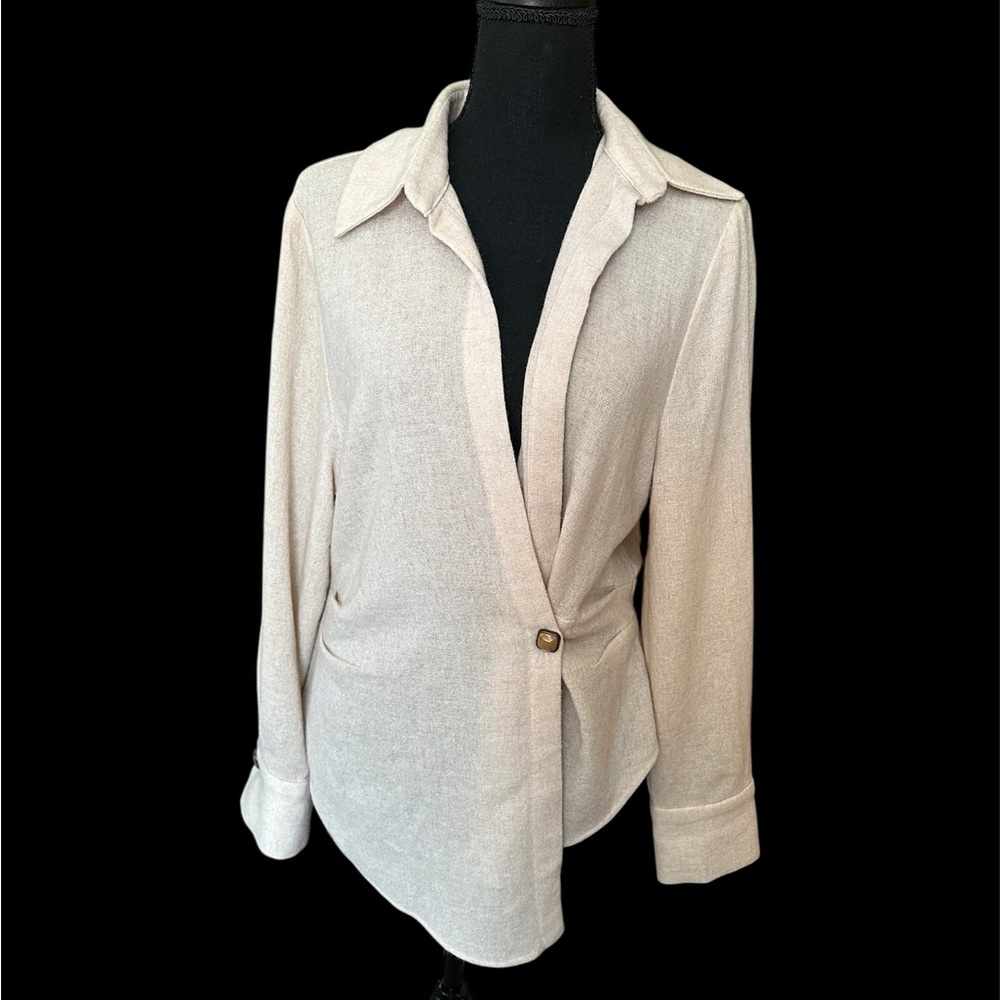 ZARA Wool Blend Crossover Wrap Women’s Size Medium
